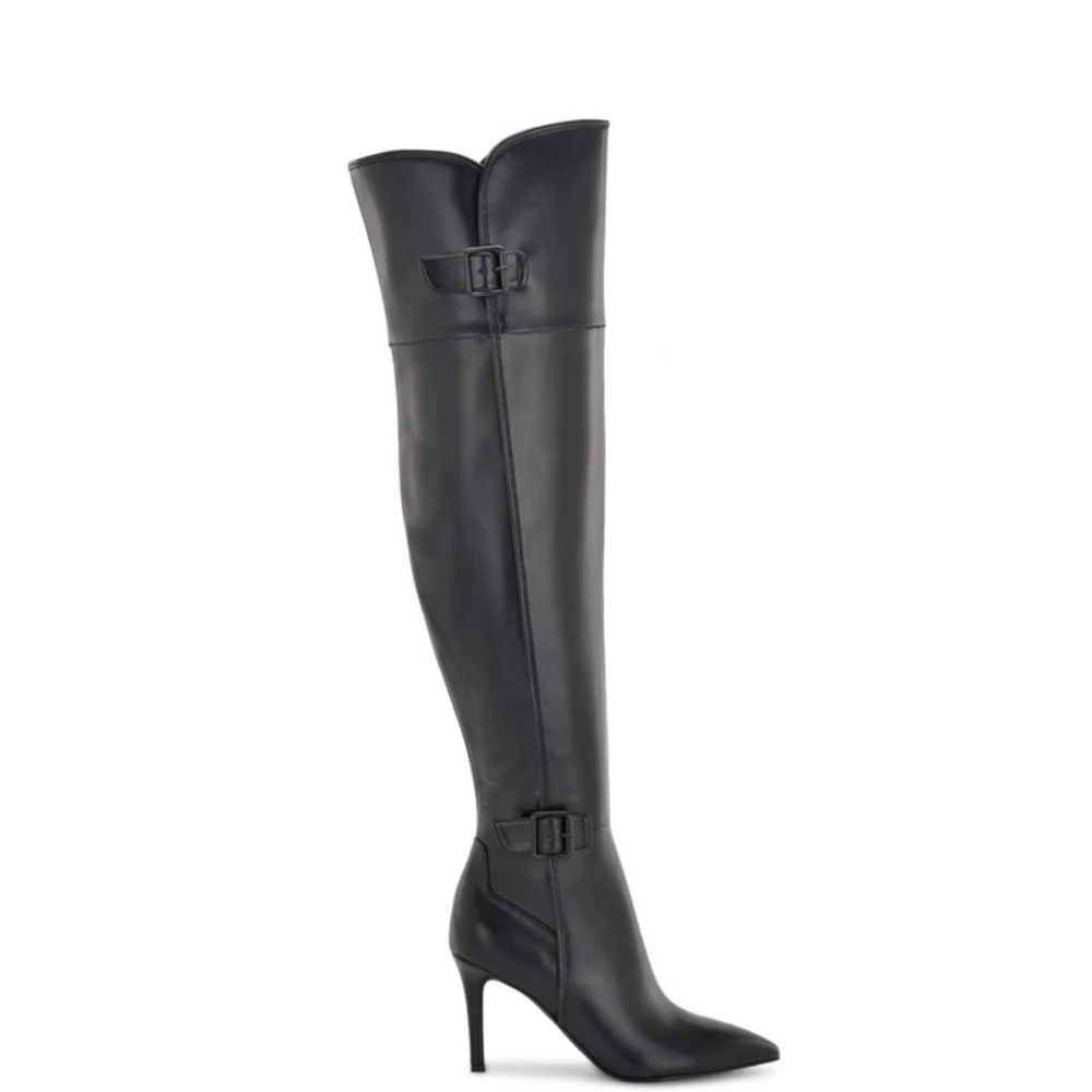 New in box! Nine West Flye Over-the-Knee Black Heeled Boots